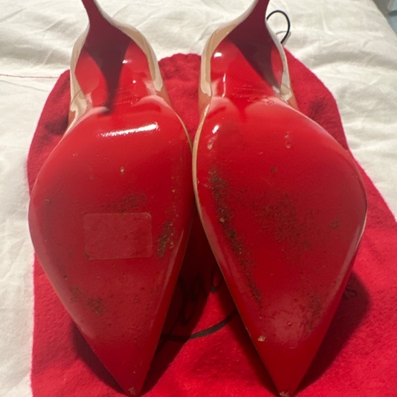 So Kate Patent Pointed-Toe Red Sole Pump - Nude - Size 39 - Picture 3 of 4